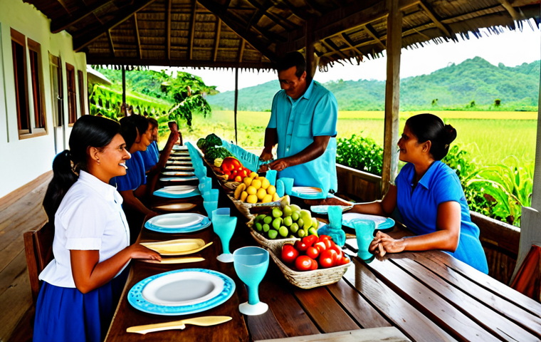 파나마의 유명 셰프들 - Modern Panamanian Cuisine**

"A beautifully plated dish showcasing modern Panamanian cuisine in a br...